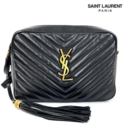 サンローランパリ SAINT LAURENT PARIS フリンジ ショルダーバッグ ブラック WS2480