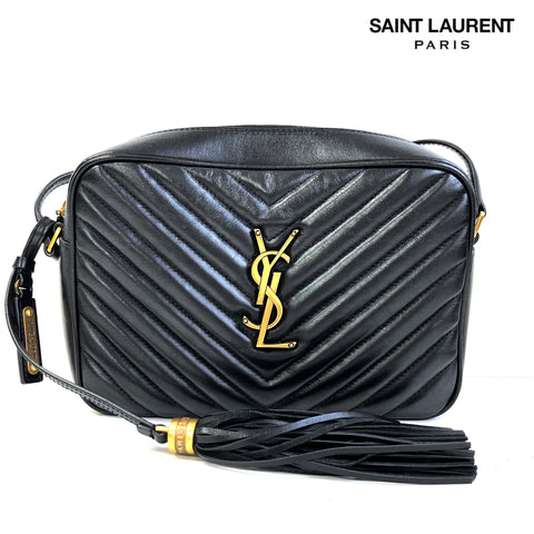 サンローランパリ SAINT LAURENT PARIS フリンジ ショルダーバッグ ブラック WS2482