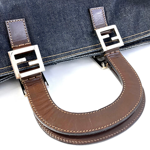 フェンディ FENDI デニム トートバッグ ネイビー WS2486