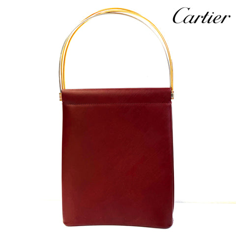 カルティエ CARTIER ハンドバッグ レッド WS2492