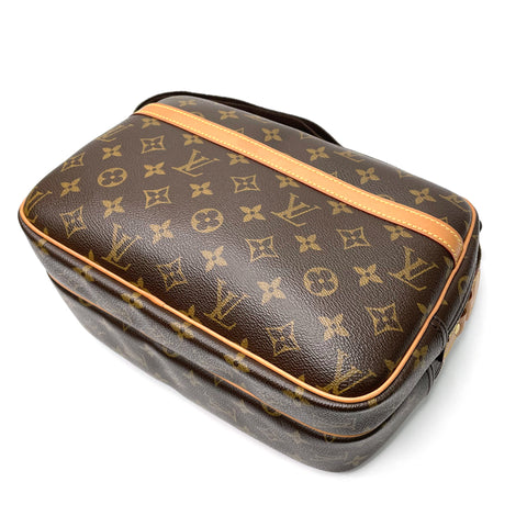 ルイ・ヴィトン LOUIS VUITTON モノグラム レポーター ショルダーバッグ PVC ブラック WS2530