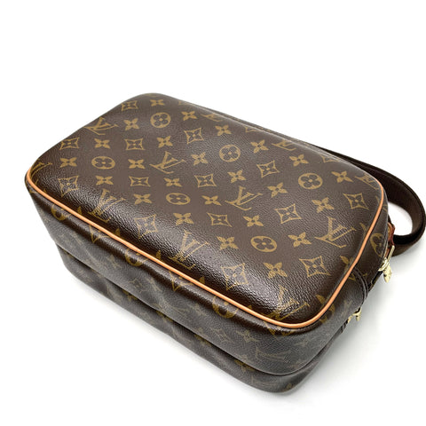 ルイ・ヴィトン LOUIS VUITTON モノグラム レポーター ショルダーバッグ PVC ブラック WS2530