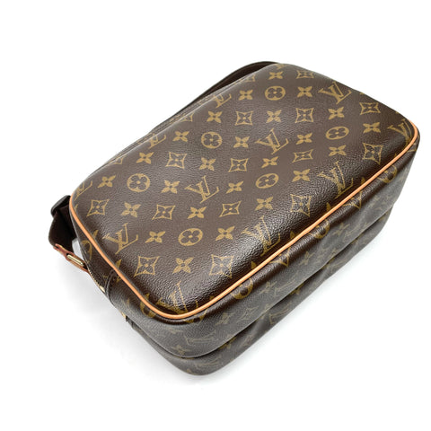 ルイ・ヴィトン LOUIS VUITTON モノグラム レポーター ショルダーバッグ PVC ブラック WS2530