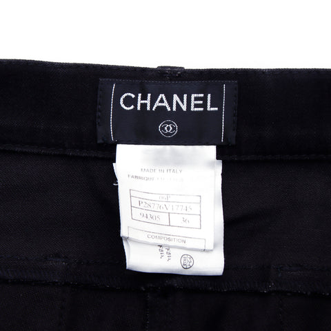 シャネル CHANEL ココマーク サイズ36 2006年 ショートパンツ コットン ブラック WS2621