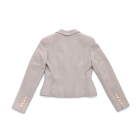 Chanel CHANEL suit short jacket set size:40 cropped coco button 1996s wool beige x gold WS2655