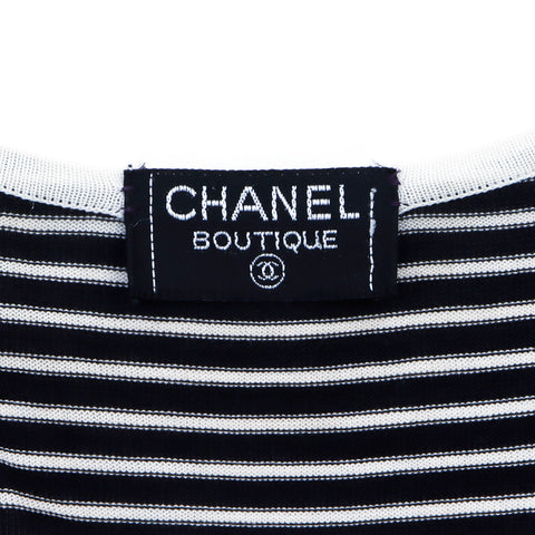 Chanel CHANEL 1990 Cut and sew cotton Black x White WS2658