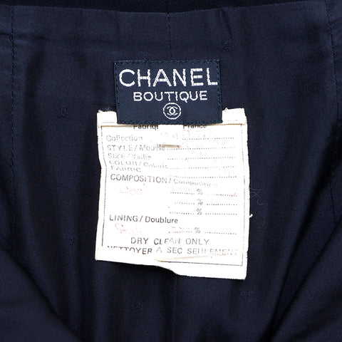 シャネル CHANEL サイズ34  1995年 パンツ VINTAGE 中古 定番 ウール ブラック WS2758