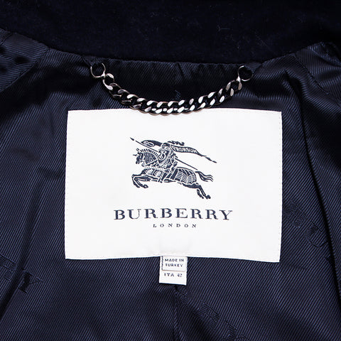 バーバリー BURBERRY サイズ40 コート レーヨン ブラック WS2818