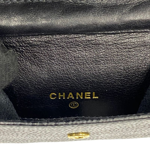 シャネル CHANEL キャビアスキン ココマーク ポーチ ショルダーバッグ