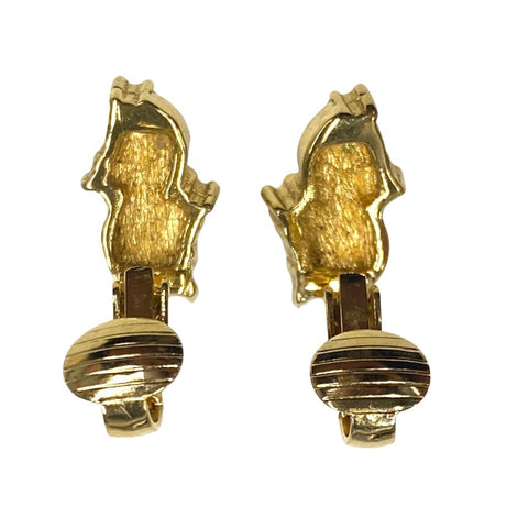 Christian Dior Rhingestone Delicate Oreing Boucles Gold WS2891