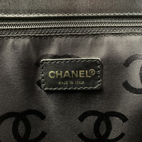 シャネル CHANEL ワイルドステッチ 2002年 ハンドバッグ カーフ ブラック WS2948