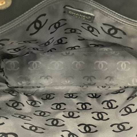 シャネル CHANEL ワイルドステッチ 2002年 ハンドバッグ カーフ ブラック WS2948