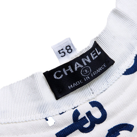 Chanel By Sea Line Logo Hat Ivory WS2975