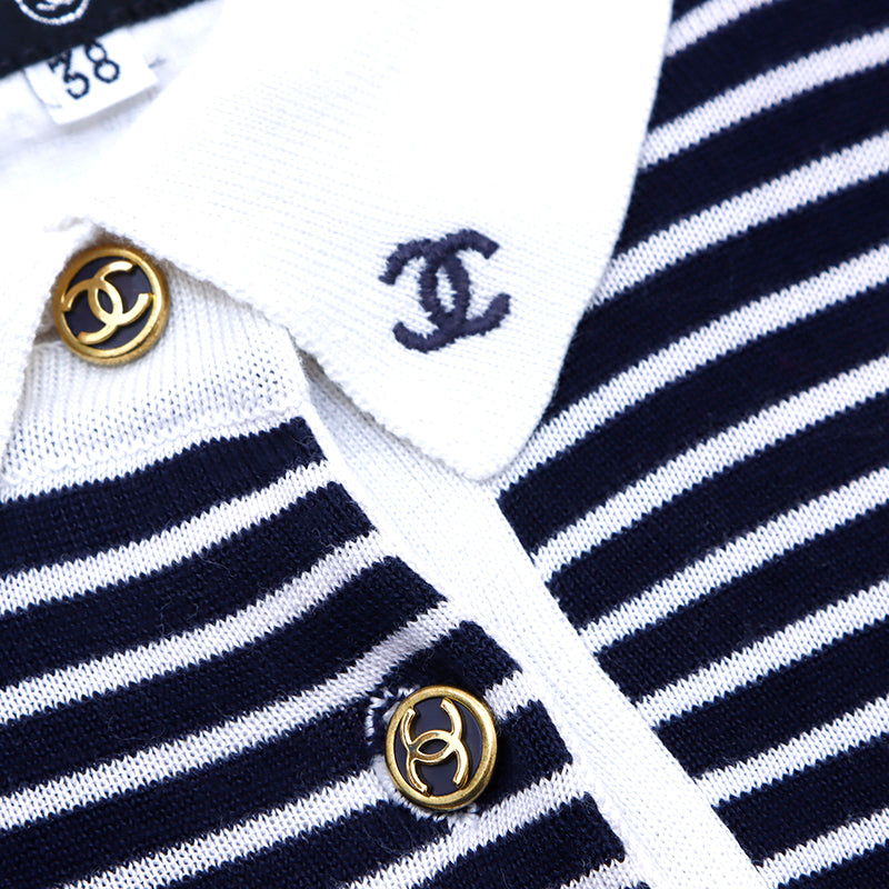 シャネル CHANEL ココマーク ボーダー 90年代 サイズ38 長袖Tシャツ 