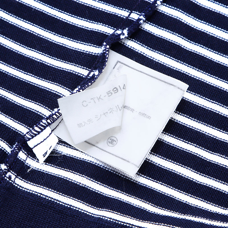 シャネル CHANEL ココマーク ボーダー 90年代 サイズ38 長袖Tシャツ 