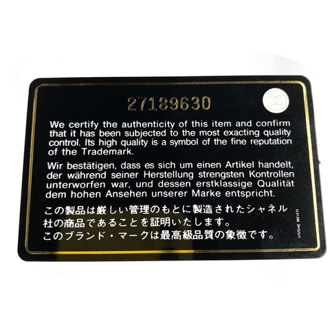 シャネル CHANEL ココマーク マトラッセ キャビアスキン 2018-2019年 カードケース レザー ブラック WS3083