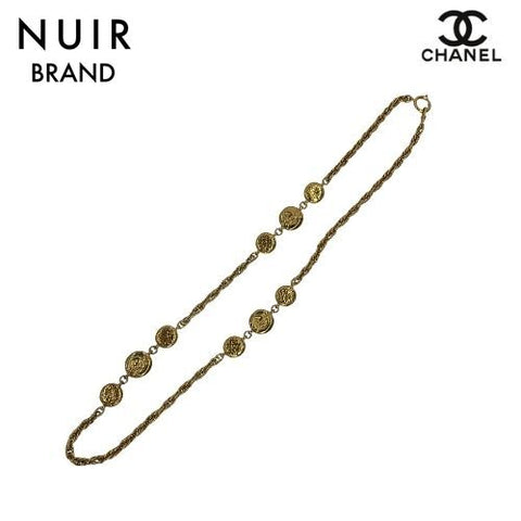 CHANEL Mademoiselle motif long necklace 1980-1990 necklace GP gold WS3096