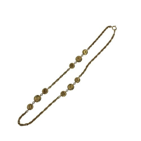 CHANEL Mademoiselle motif long necklace 1980-1990 necklace GP gold WS3096