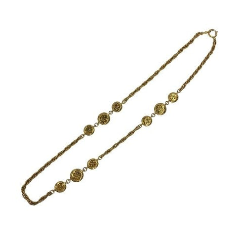 CHANEL Mademoiselle motif long necklace 1980-1990 necklace GP gold WS3096