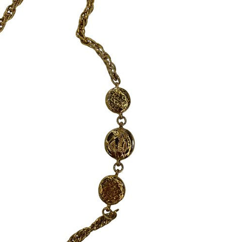 CHANEL Mademoiselle motif long necklace 1980-1990 necklace GP gold WS3096