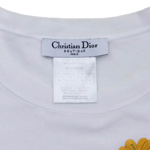 クリスチャンディオール Christian Dior サイズ 38 半袖Ｔシャツ コットン ホワイト WS3125