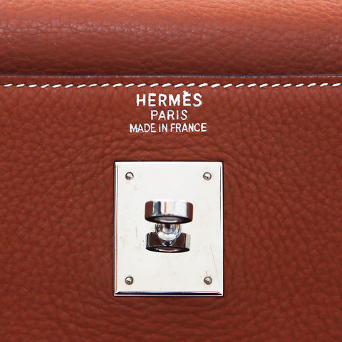 エルメス HERMES ケリー40 トリヨンクレマンス ゴールド□I 刻印 ハンドバッグ ゴールド WS3155