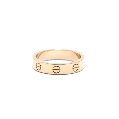 Cartier 18k mini amour diamant amour un point Simple Classic Taille 10.5 Ring Gold WS3177