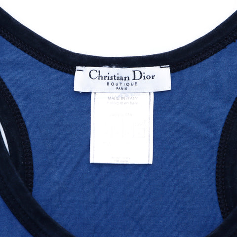 クリスチャンディオール Christian Dior ロゴ タンクトップ その他トップス ネイビー WS3209