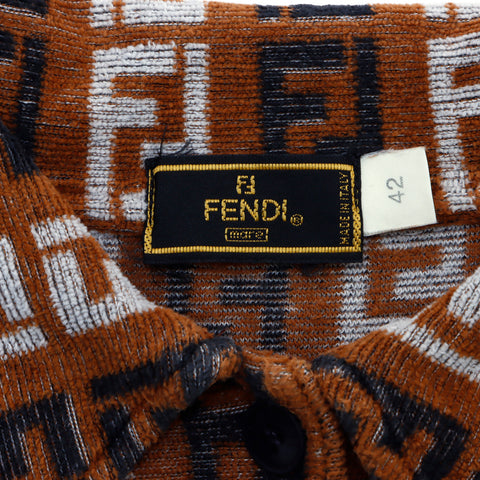 フェンディ FENDI ズッカ タオル地 ポロシャツ マルチカラー WS3210