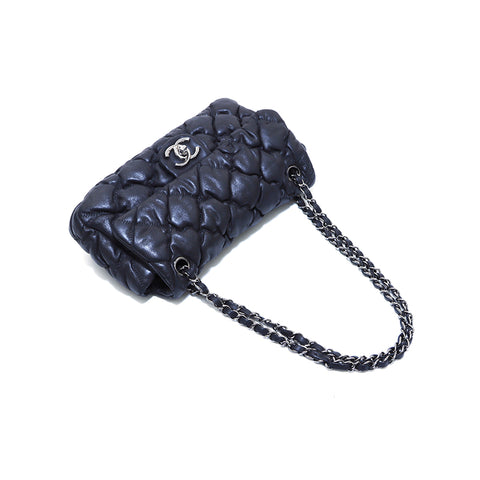 シャネル CHANEL ココマーク マトラッセチェーン シルバー金具 12番台 ショルダーバッグ ブラック WS3217