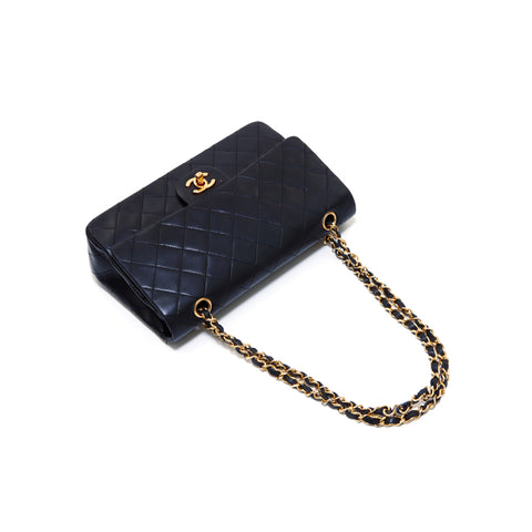 Chanel Coco Mark Matelasse Chain Double Flap No. 1 Shoulder Bag Black WS3228