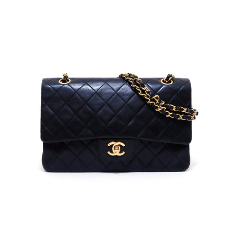 Chanel Coco Mark Matelasse Chain Double Flap No. 1 Shoulder Bag Black WS3228