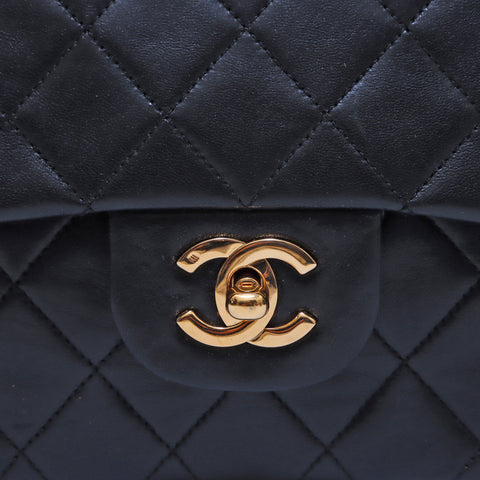 Chanel Coco Mark Matelasse Double volet n ° 1 n ° 1 Sac d'épaule Black WS3228