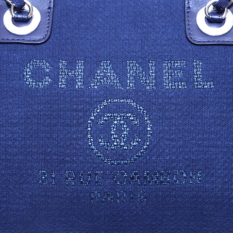 シャネル CHANEL ココマーク ドーヴィル ボーリング チェーン 2WAY  ショルダーバッグ ネイビー WS3240