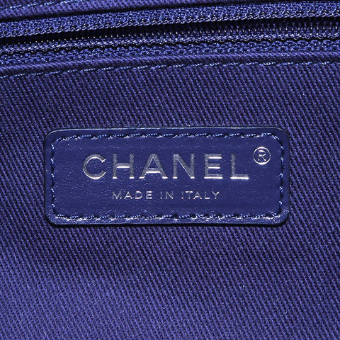 シャネル CHANEL ココマーク ドーヴィル ボーリング チェーン 2WAY  ショルダーバッグ ネイビー WS3241