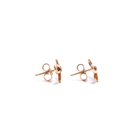 Tiffany TIFFANY&Co. Ribbon 18K 2.1g Gold Earrings WS3255