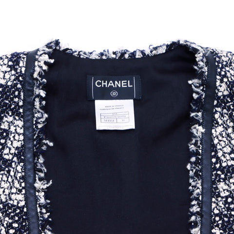 シャネル CHANEL アンサンブル ベスト ジャケット レーヨン ネイビー WS3263