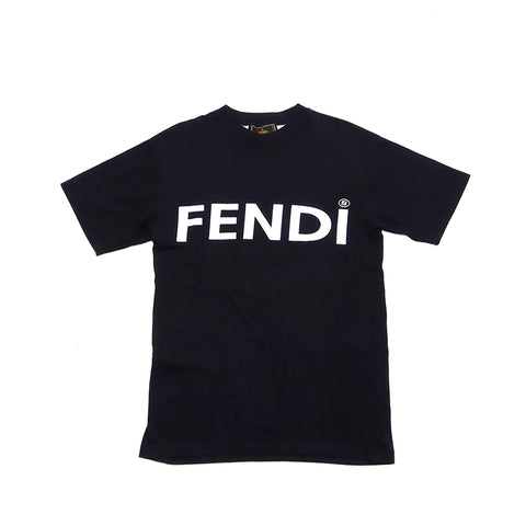 Fendi Logo Taille 36 T-shirt à manches courtes noires WS3311