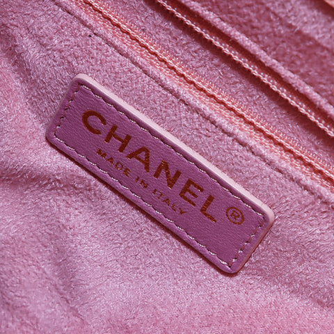 シャネル CHANEL ココマーク チェーン バゲット キャビア 巾着 24番台 ショルダーバッグ ピンク WS3333