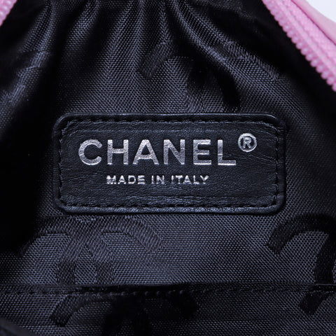 シャネル CHANEL カンボン ポシェット 2004-2005年 ショルダーバッグ カーフ ピンク WS3384