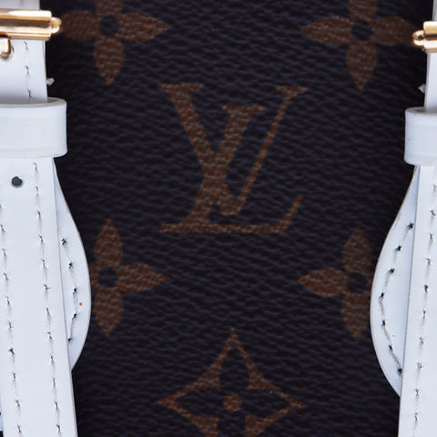 ルイ・ヴィトン LOUIS VUITTON モノグラム ナノ バケットバッグ ハンドバッグ キャンバス ブラウン×ホワイト WS3409