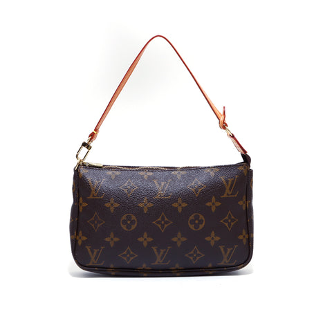 ルイ・ヴィトン LOUIS VUITTON モノグラム ポシェット アクセソワール ショルダーバッグ キャンバス ブラウン WS3410