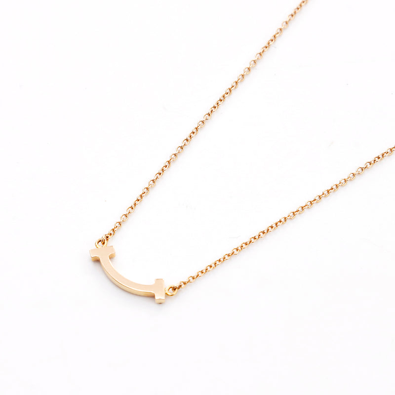 Tiffany TIFFANY&Co. Smile Au750 Necklace Gold WS3429 – NUIR VINTAGE