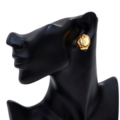 Chanel Coco Mark 1986-1994 Boucles d'oreilles GP Gold WS3434