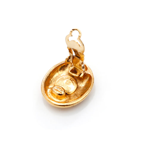 Chanel Coco Mark 1986-1994 Boucles d'oreilles GP Gold WS3434