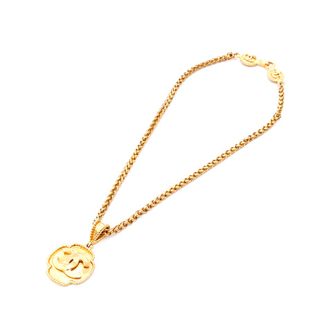 Chanel Coco Mark Kette Halskette 1996 Halskette GP Gold WS3443