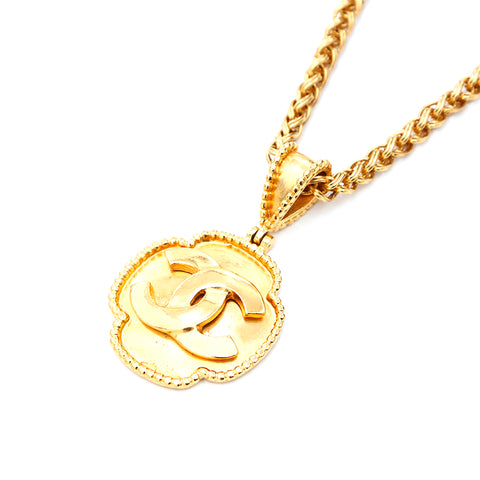 Chanel Coco Mark Kette Halskette 1996 Halskette GP Gold WS3443