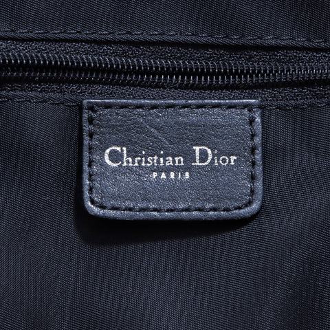 クリスチャンディオール Christian Dior トロッター 総柄 ミニ ボストンバッグ キャンバス レザー ショルダーバッグ ブラック グレー WS3541