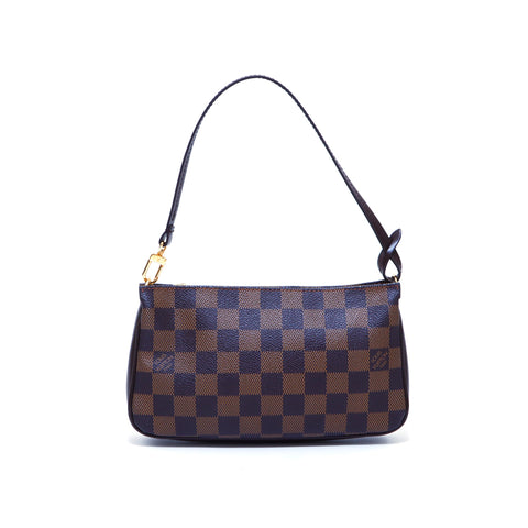 ルイ・ヴィトン LOUIS VUITTON ダミエ ポーチ ハンドバッグ ブラウン WS3545