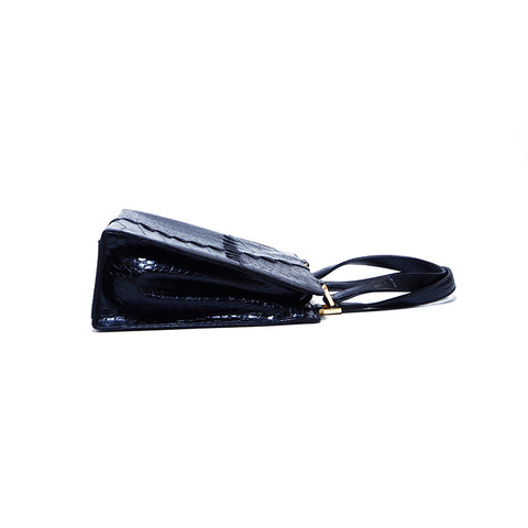 Yves Saint Laurent Yves Saint Laurent Leder Handtasche Schwarz WS3549